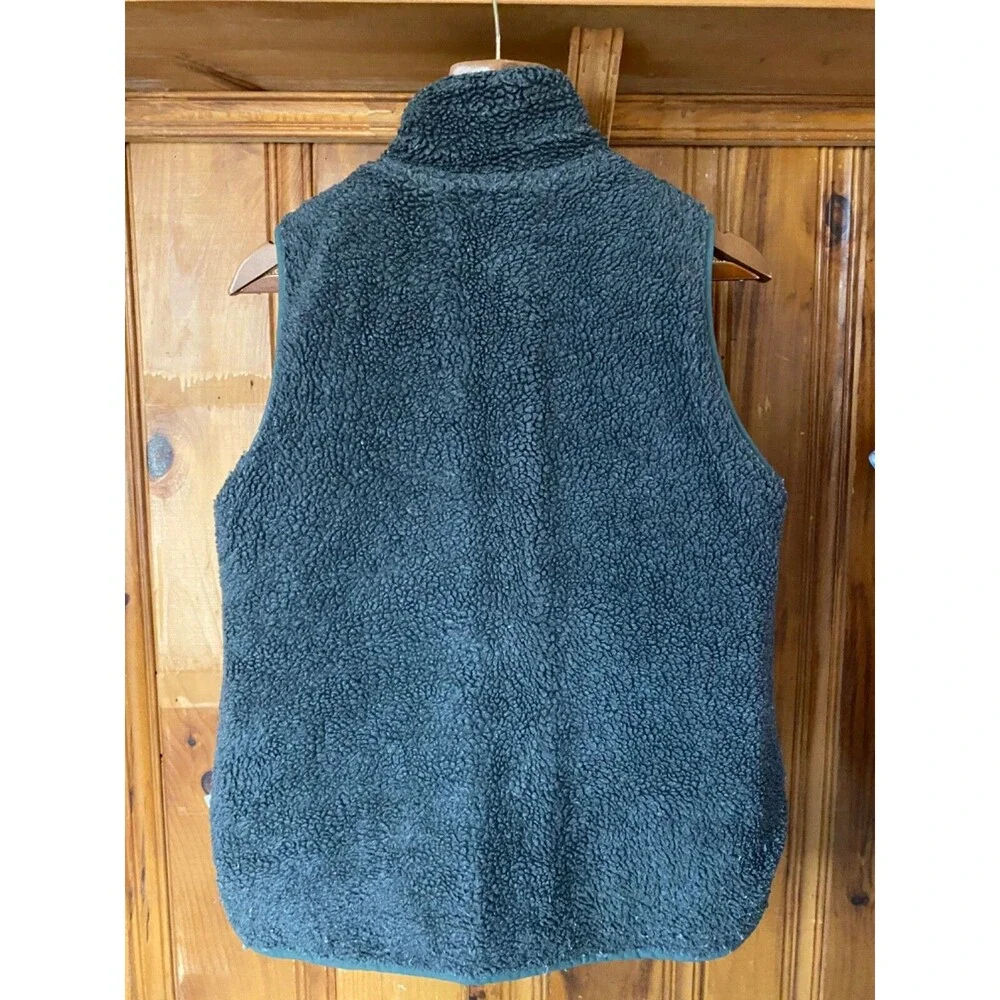 Womens Carhartt Sherpa Lined Elm Green Vest Reversible 102750 Small 4/6 Fit Med